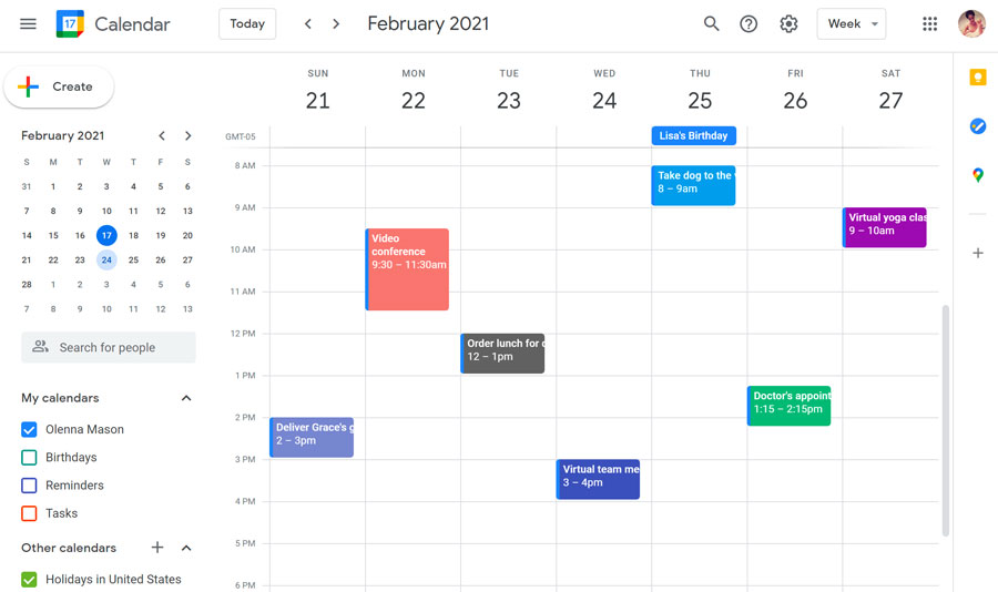 Google Calendar software