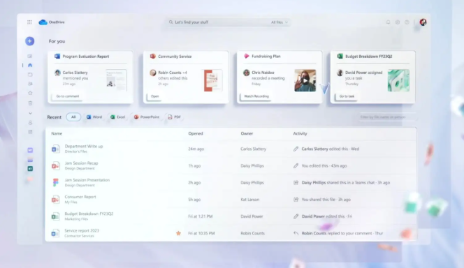 Microsoft OneDrive software